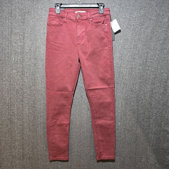 Joe's Jeans Denim - WOMEN'S JOE'S JEANS Size 27 High Rise Skinny Ankle Red Mahogany NWT